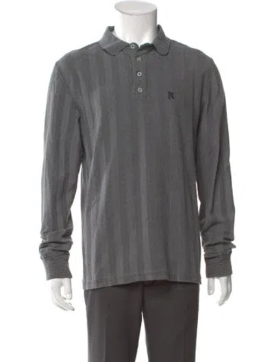 Pre-owned Noah Long Sleeve Shirt In Gray