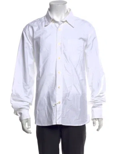 Pre-owned Noah Long Sleeve Shirt In White