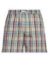 Noah Man Shorts & Bermuda Shorts Green Size 34 Cotton In Green
