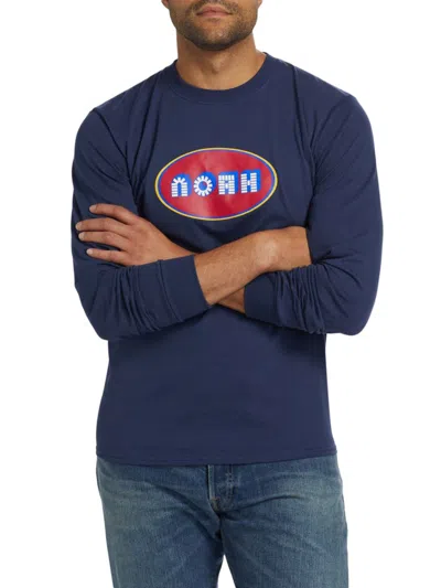 Noah Men's Cavity Long-sleeve T-shirt In Blue