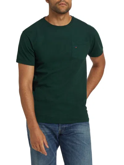 Noah Men's Core Logo Pocket T-shirt In Burgundy