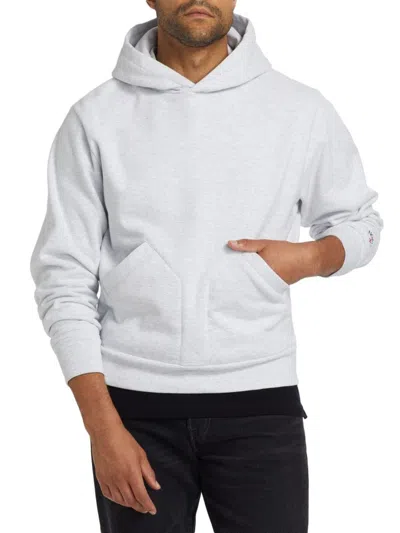 Noah Men's Heavyweight Sleeve Logo Hoodie In Burgundy