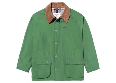 Pre-owned Noah Men's  Barbour 60/40 Bedale Jacket In Kelly Green