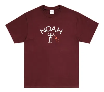 Pre-owned Noah Men's  Blackbeard Logo Tee Shirt In Athletic Maroon
