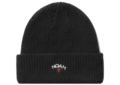 Pre-owned Noah Men's  Core Logo Beanie In Black