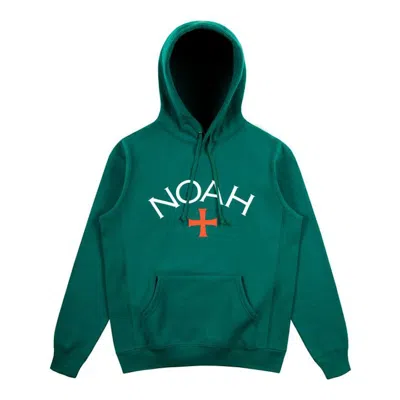 Pre-owned Noah Men's  Core Logo Hoodie (ss19) In Deep Green