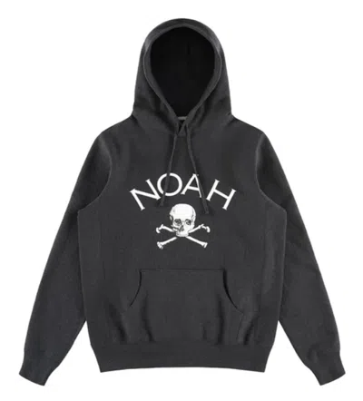 Pre-owned Noah Men's  Jolly Roger Hoodie In Charcoal Heather