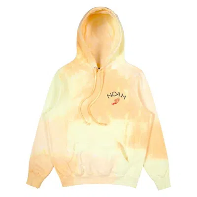 Pre-owned Noah Men's  Sun Dyed Winged Foot Hoodie In Yellow