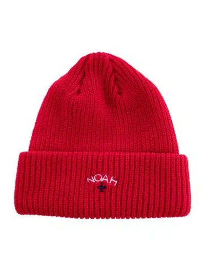 Pre-owned Noah Mens Acrylic Beanie In Red