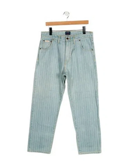 Pre-owned Noah Mid-rise Straight Leg Jeans In Blue