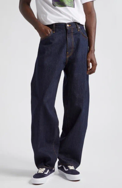 Noah Nonstretch Denim Stovepipe Jeans In Indigo