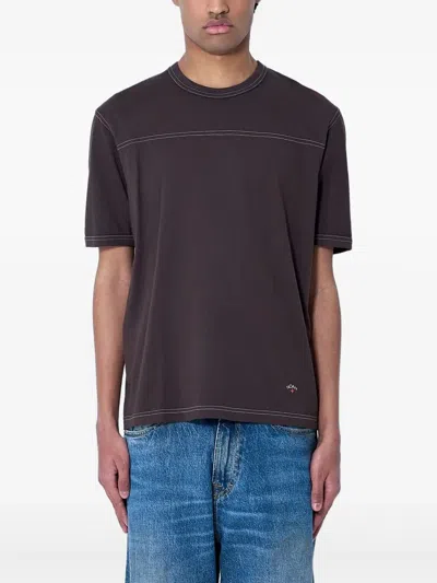 Noah Ny Football T-shirt In Brown