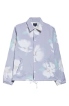 Noah Outrigger Floral Print Nylon Jacket In Blue