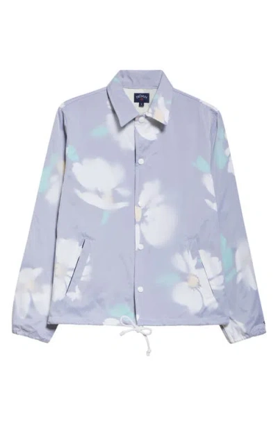 Noah Outrigger Floral Print Nylon Jacket In White/multi