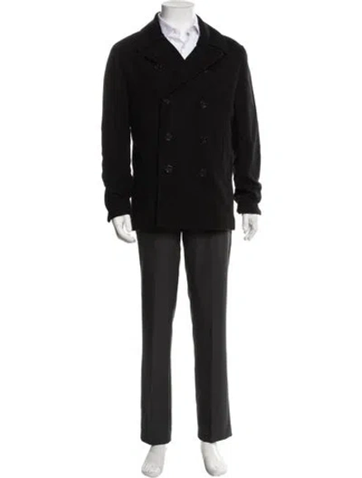 Pre-owned Noah Peacoat In Black