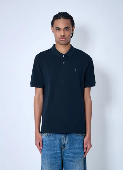 Noah Pique Polo Shirt In Navy