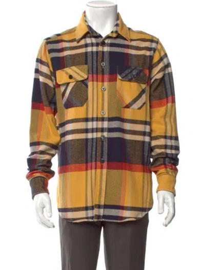 Pre-owned Noah Plaid Print Long Sleeve Shirt In Multi