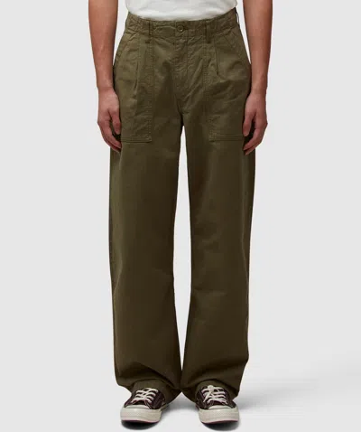 Noah Pleated Fatigue Pant In Army Green