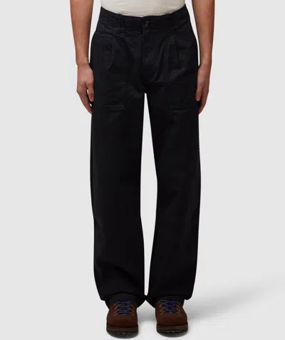Noah Pleated Fatigue Pant In Black