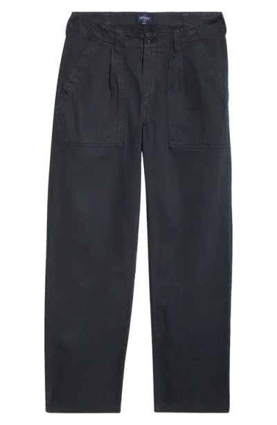 Noah Pleated Fatigue Pants In Black