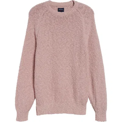 Noah Popcorn Yarn Sweater In Pink