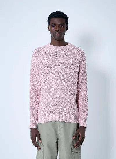 Noah Popcorn Yarn Sweater In Pink
