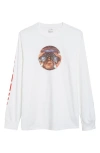 NOAH NOAH SOS LONG SLEEVE COTTON GRAPHIC T-SHIRT