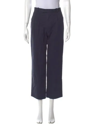 Pre-owned Noah Straight Leg Pants In Blue