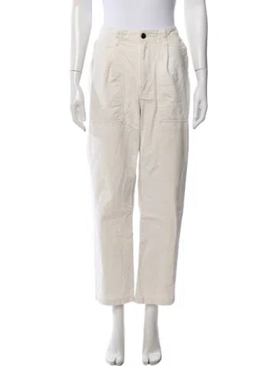 Pre-owned Noah Straight Leg Pants In Neutral