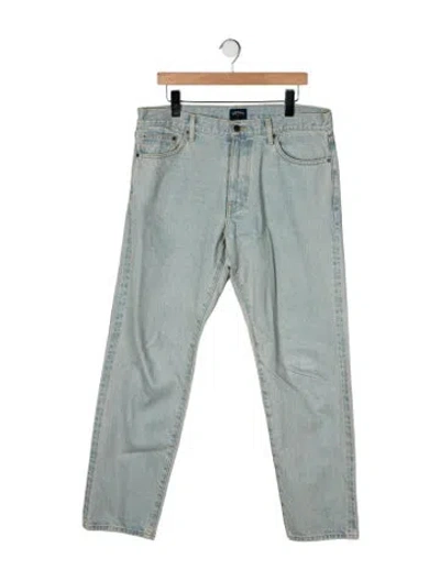Pre-owned Noah Straight-leg Jeans In Blue