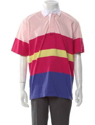 Pre-owned Noah Striped Collar Polo Shirt In Multi