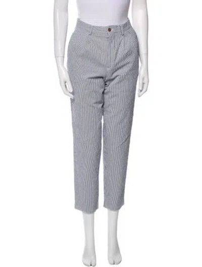 Pre-owned Noah Striped Straight Leg Pants In Multi