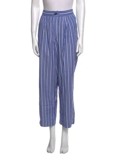 Pre-owned Noah Striped Wide Leg Pants In Multi