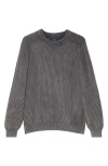 Noah Summer Shaker Stitch Organic Cotton Sweater In Black