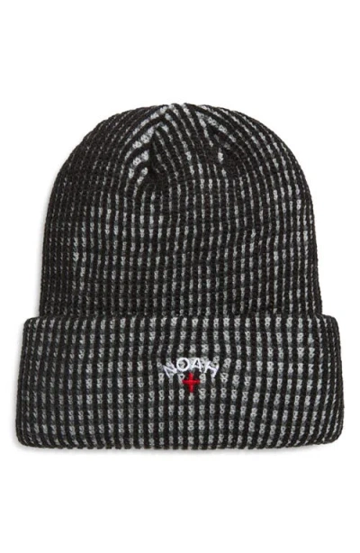 Noah Tri-color Beanie In Black