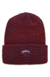 Noah Tri-color Beanie In Red