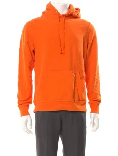 Pre-owned Noah Turtleneck Long Sleeve Hoodie In Orange