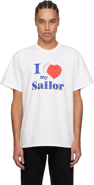 Noah White 'i Love My Sailor' T-shirt