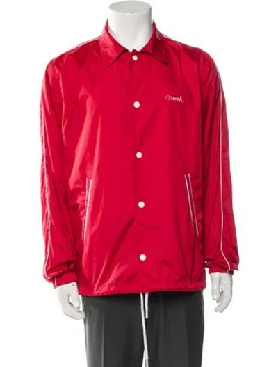 Pre-owned Noah Windbreaker In Red