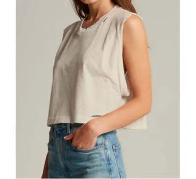 Noam Alex Crop Tee In Vintage Dune In Beige
