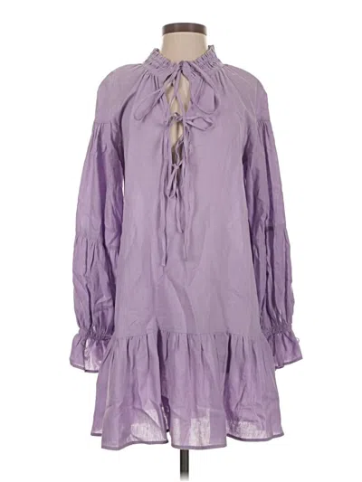 Pre-owned Noam Casual Dress In Purple
