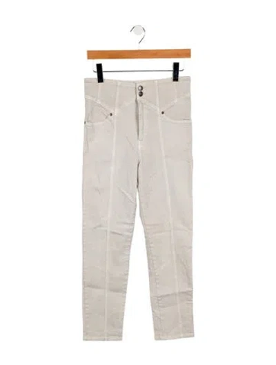 Pre-owned Noam Hanoch High-rise Skinny Leg Jeans In Gray