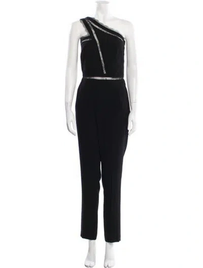 Pre-owned Noam Hanoch One-shoulder Jumpsuit In Black