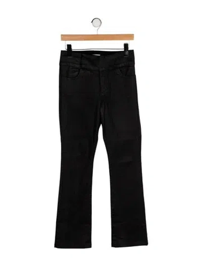 Pre-owned Noam Mid-rise Straight Leg Jeans In Black