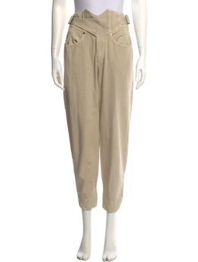 Pre-owned Noam Straight Leg Pants In Neutral