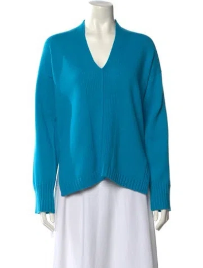 Pre-owned Nobili V-neck Sweater In Blue