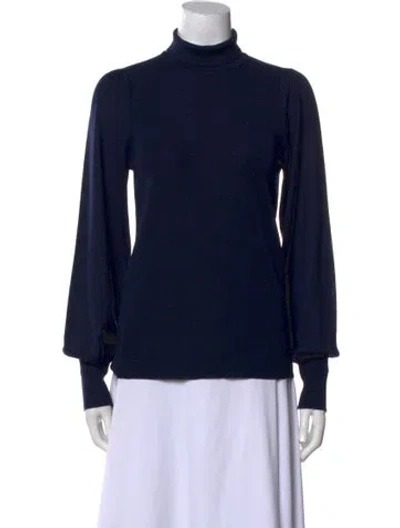 Pre-owned Nobili Wool Turtleneck Sweater In Blue