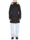Nobis Hooded Parka Coat In Black