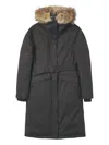 Nobis Belted Parka In Gray