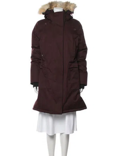 Pre-owned Nobis Down Jacket In Burgundy